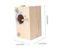 WEKAMOS Nid Oiseau Bois De Pin Maison Oiseau à Clapet pour Intérieur Et Extérieur Décoration De Jardin Naturelle