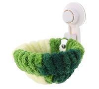 WEKAMOS Nid Oiseau Peluche avec Ventouse pour Oiseaux De Compagnie Abri Douillet pour Perruches Et Calopsittes La Voiture Nid Extérieur Forêt Verte Facile à Nettoyer Installer