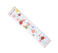WEKAMOS Nordic Style Growth Chart Hanging For Children Oil Canvas Height Ruler With Flower Design Easy To Hang Wall Decoration For Boys And