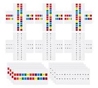 WEKAMOS Onglets Adhésifs Alphabétiques Colorés et Blancs, 30 Feuilles Index de Petite Page, Marque-pages Pratiques pour Cahiers et Classeurs, Fournitures de Bureau pour Organisation