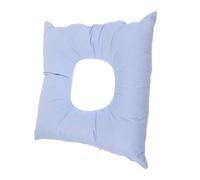 WEKAMOS Oreiller De Massage Spa En Coton Bleu Coussin Facial Ouverture Pour Lit De Massage Appui-tête Visage Accessoires Pour Salon De Beauté Relaxant
