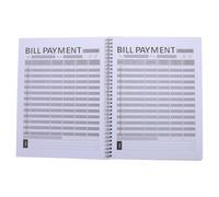 WEKAMOS Organisateur de Budget Mensuel avec Checklist de Paiement Carnet Rigide pour Suivi des Dépenses Gestion Détaillée des Factures et Planificateur Financier