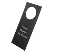 WEKAMOS Panneau Double Face Ne Déranger et Service Merci Cuir PU Plaque Porte Suspendue pour et Chambre Étiquette Accroche Porte Pratique et