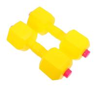 WEKAMOS Paquet de 2 Haltères Jaunes pour Garçon et Filles, Poids Réglables à Remplir d'eau, Ensemble de Musculation Ludique pour Tout-Petits, Entraînement Sensoriel et Coordination,