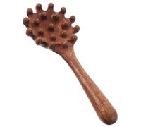 WEKAMOS Peigne de Massage Bois de Santal pour Chevelu Outil Traditionnel de Grattage et Massage des Méridiens Manche Antidérapant Adapté à Tous Âges Fatigue