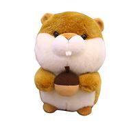 WEKAMOS Peluche Marron avec Noisette Doudou Animal Peluche Adorable Décoration Unique pour Cadeau Danniversaire et Saint Valentin