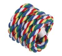 WEKAMOS Perchoir Corde Coton Spiral pour Perruches et Perroquets Accessoire Suspendu Multiusage pour Cage Oiseaux Escaladeur et Masticateur pour Petits Oiseaux