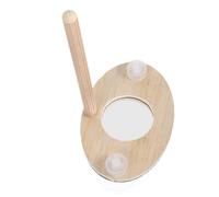 WEKAMOS Perchoir pour Oiseaux avec Miroir Kit De Jeu Bois pour Perroquet Support Entraînement pour Petits Oiseaux Accessoire De Divertissement