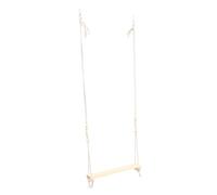 WEKAMOS Perruche Perchoir avec Échelle Suspendue de Balançoire pour Perroquets et Poulets Aire de Jeux Naturelle pour Oiseaux