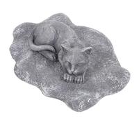 WEKAMOS Pierre Tombale Commémorative pour Chiens en Résine Résistante, Décoration de Jardin Extérieure, Ornement Funéraire pour Animaux de Compagnie, Monument Souvenir Solide en Couleur