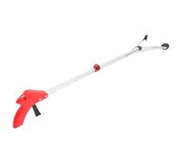 WEKAMOS Pince Ramassage Longue Portée Pliante Aluminium Rouge Outil Flexible pour Déchets et Objets Difficiles Daccès pour Nettoyage Intérieur et Extérieur Usage Pratique pour Seniors