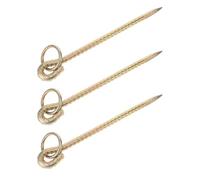 WEKAMOS Piquet De Jardin pour Chien 3 Pièces : pour Laisse d'animaux De Compagnie, Piquet d'attache, Poteaux d'attache en pour Bovins, Chèvres,