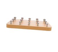 WEKAMOS Planche à Chevilles Bois Pour Rééducation Des Doigts De Coordination Œil-main Outils De Réhabilitation Manuelle Jeux De Motricité Fine Pour Centres De Réhabilitation Et