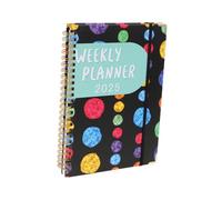 WEKAMOS Planificateur Spirale Semainier Agenda Calendrier Journalier pour Bureau et Maison Cahier Organisation Tâches Professionnel et Étudiant