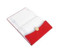 WEKAMOS Planner Journal Portable Multifonction Agenda Organisation Tâches Calendrier Annuel Compact Rigide Rouge pour Travail Voyage
