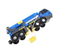 WEKAMOS Plastic Construction Crane Toy with Telescopic Arm for Engineering Truck Model with Extendable Boom and Support Frame Educational Push-and-Lift Vehicle for