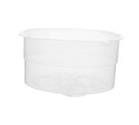 WEKAMOS Plateau Vapeur en Acrylique Transparent Perforé pour Chauffe-biberon Panier Vapeur Diamètre 12 Cm Accessoire de Rechange Hygiénique pour Biberons