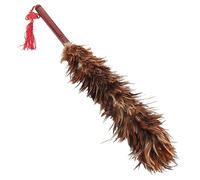 WEKAMOS Plumeau à Poussière Extensible Plumes de Poulet avec Manche Duster Réutilisable pour Nettoyage Doux de Voiture et Maison pour Poussière Fine et Grandes Surfaces