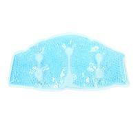 WEKAMOS Poche de Glace Réutilisable en Gel Pvc Rouleaux Massants pour Cou, Coussin Chauffant et Froid Doux en Tissu Pelucheux Bleu Ciel, Compresses Froides et Chaudes pour Soulagement