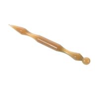 WEKAMOS Portable Acupressure Pen Double Headed Deep Tissue Massage Tool For Ear Facial Reflexology Ox Horn Meridian Stimulator
