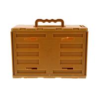 WEKAMOS Portable Birdcage with Handle for Small Birds Lightweight Plastic Bird Transport Box with Ventilation and Built-in Feeder Suitable for Budgies Finches and Parrots