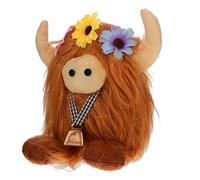 WEKAMOS Poupée Vache Peluche Adorable Décoration de Bureau Cartoon Souple et Lavable Accessoire de Fête et de Sommeil pour Adolescents
