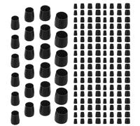 WEKAMOS Protège-talons de Chaussures en Plastique Noir, Lot de 20 Pièces, Couvre-talons Antidérapants pour Talons Hauts, Protection Résistante à L’usure, Mariage et Extérieur