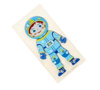 WEKAMOS Puzzle Astronaute Éducatif pour Tout-Petits Jeu Corps Humain Montessori Développement Mental et Motricité Fine pour Garçon Fille Ans