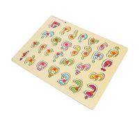 WEKAMOS Puzzle Éducatif Alphabet Arabe Bois pour Garçon Fille Jeu Apprentissage Montessori Éducatif Garçon Fille Ans pour Reconnaissance des Lettres et Développement Cognitif