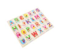 WEKAMOS Puzzle Éducatif Bois Montessori pour Tout Petits Déveil avec Lettres et Chiffres Colorés Jeu de Reconnaissance Tactile Sécurisé pour Garçon Fille Ans
