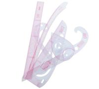 WEKAMOS Règle de Coupe pour Vêtements 6 Pièces Ensemble D’Outils de Couture Multifonctions Règle de Marquage et Patronnage pour Patchwork et Confection de Costumes Résistante à la