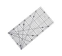 WEKAMOS Règle de Couture Patchwork Antidérapante avec Lignes Doubles Colorées pour Découpe Précise Quilting et Bricolage