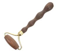 WEKAMOS Roller Stick Bois de Gua Sha Vert Double Tête Massage Visage et Yeux Stimule Circulation Réduit Gonflements et Rides Sculpte Mâchoire Outil Portable pour Soins Quotidiens