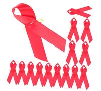 WEKAMOS Ruban de Sensibilisation Sida Épingle Rouge 16 Cm, Broche Symbolique pour Collecte de Fonds, Accessoire Réutilisable pour Femmes et Événements Caritatifs