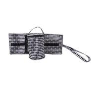 WEKAMOS Sac de Rangement Crochet Poignée Organisateur Détachable pour Pelotes et Aiguilles Pochette Multifonction pour Tricot et Crochet Sac à Main Pratique pour Amateurs