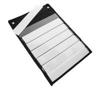 WEKAMOS Sac Suspendu Magnétique avec Poches Organisateur pour Planning et Notes Tableau de Rangement Mural Polyvalent pour Classe et Bureau Design Créatif et Pratique Noir avec Tableaux