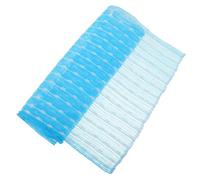 WEKAMOS Serviette de Bain Exfoliante Japonaise à Séchage Rapide, Longue Bande 89x30 Cm, Bleu Jacquard, Serviette Gommage Corporel et Massage du Dos, Accessoire de Toilette Doux et Moussant