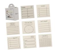 WEKAMOS Set de Autocollants Memo DIY Colorés Notes Adhésives Repositionnables Auto Adhésif pour Bureau École et Maison Styles Variés