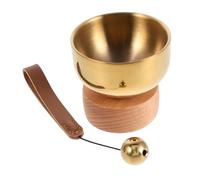 WEKAMOS Set de Bol Chantant Tibétain Laiton avec Mini Cloche Bol Sonore Portable pour et Aux Animaux Accessoire Décoratif pour Souvenir et Apaisement