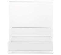 WEKAMOS Support en Acrylique Transparent Double Face pour Livres et Magazines, Présentoir Compact Séparateur, Adapté aux Bureaux, Bibliothèques et Commerces