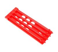 WEKAMOS Support Porte-bagues pour Pattes de Pigeon Voyageur, Organiseur Robuste en Plastique Rouge, Taille Standard, pour Élevage et Identification de Volailles, Usage Professionnel