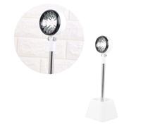 WEKAMOS Support pour Sèche-Cheveux pour Animaux Ajustable avec Rotation Acier Inoxydable et PP Support Compact et Pratique pour Toilettage Blanc avec Carton Couleur Couleur Aléatoire