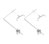 WEKAMOS Support Réglable pour Lampe D’Aquarium en Alliage D’Aluminium, Kit 1 Paire 20x30 Cm, Compatible Eau Douce et Mer, Système de Fixation pour Éclairage de Plantes et Poissons,