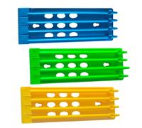 WEKAMOS Supports pour Bagues de Pattes de Pigeon Porte-bagues Pigeon en Plastique Robuste 3 Pièces Multicolores Rangement Pratique Élevage