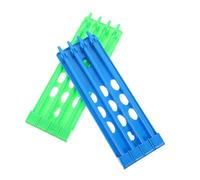 WEKAMOS Supports pour Bagues de Pigeon Suspendus 2 Pièces Bleu et Vert, Cadre Organisateur pour Anneaux de Pattes, Matériau Plastique, Rangement Pratique pour Pigeons Voyageurs