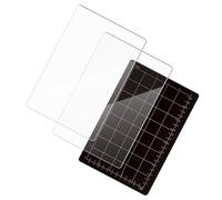 WEKAMOS Tapis de Découpe Magnétique avec Quadrillage Format Carte en Acrylique 3pcs Maintien Ferme pour Emporte-pièces, pour Gaufrage et en Série