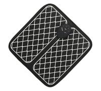 WEKAMOS Tapis de Massage Rechargeable USB pour Matelas Électrique de Pliable Stimulation Circulatoire et Relaxation Plantaire Tapis Massage Noir Carré