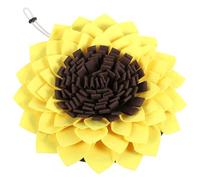 WEKAMOS Tapis Renifleur pour Animaux de Compagnie de Tournesol Tapis D’Alimentation Lente Matière Sûre et Solide Puzzle Stimulant pour Chiens et Chats Stress