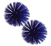 WEKAMOS Tête de brosse de rechange 2pcs Arrache-toiles d'araignée Bleu en plastique - Accessoire pour brosse à toiles araignées, nettoyage maison sans poussière