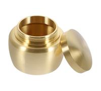 WEKAMOS Urne Funéraire en Cuivre Or à Fermeture Hermétique, Mini-boîte Scellée Multifonctionnelle pour Cendres, Design Simple et Élégant Adaptée aux Maisons et Cimetières